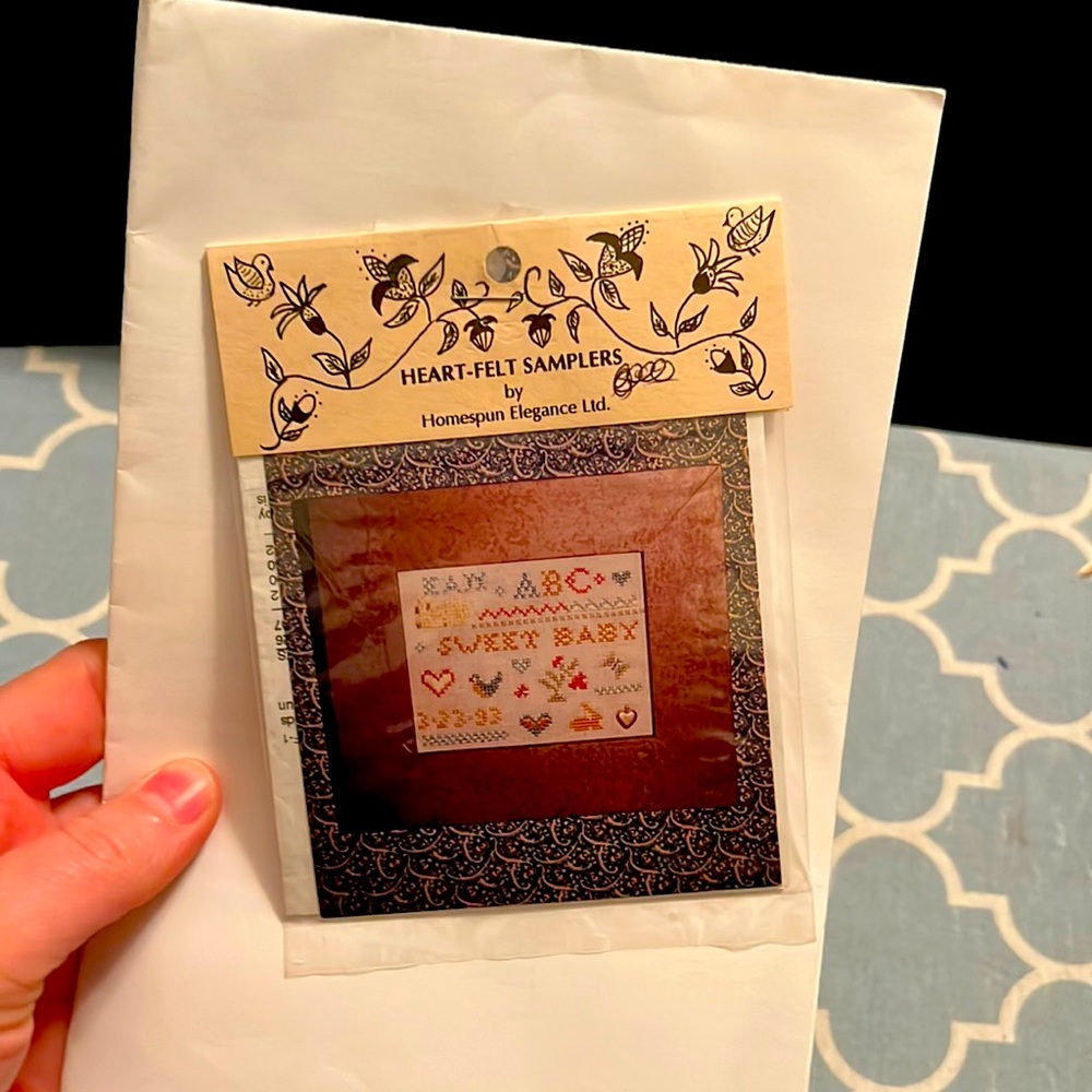 New, Never Been Opened, Cross Stich Sewing Pattern for Numbers & Letters
